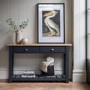 Eton 2 Drawer Console Table Navy - Caspian House