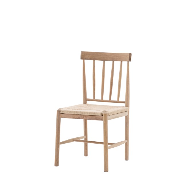 Set of 2 Natural Dining Chairs - Eton - Caspian House