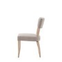 Set of 2 Natural Upholstered Dining Chairs - Eton - Caspian House