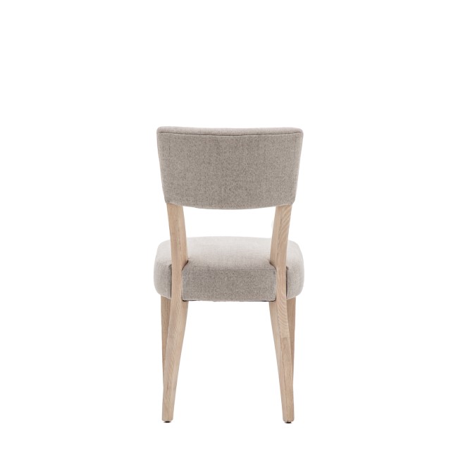 Set of 2 Natural Upholstered Dining Chairs - Eton - Caspian House