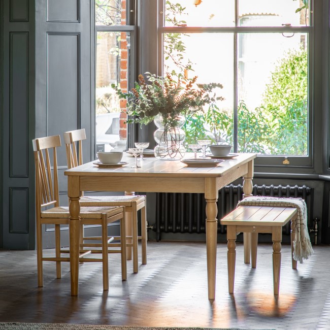 Eton Extendable Dining Table Natural - Seats 10 - Caspian House