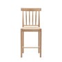Eton Set of 2 Solid Oak Bar Stools with Woven Seats Natural - Caspian House