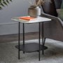Ludworth Side Table White Marble - Caspian House