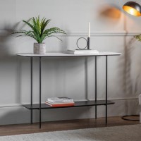 Ludworth Console Table White Marble - Caspian House