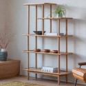 FOL105472 Kingham Open Bookcase Solid Oak - Caspian House