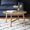 FOL105476 Round Oak Coffee Table - Madrid