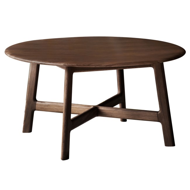 Round Walnut Coffee Table - Madrid