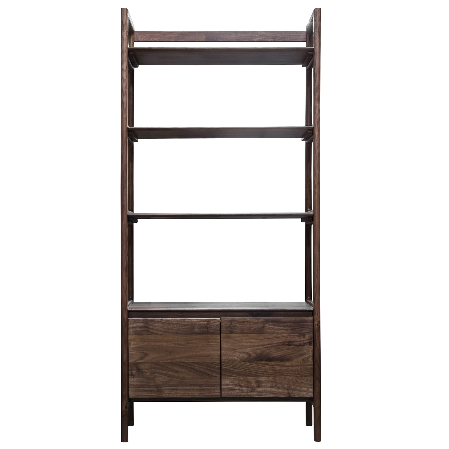 Photo of Madrid bookcase with open display walnut - caspian house