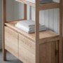 Madrid Soild Oak Bookcase with storage - Caspian House