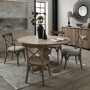 ONLY OPENED - Solid Mango Wood Round Pedestal Dining Table - Seats 6 - Copgrove