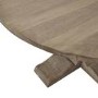 ONLY OPENED - Solid Mango Wood Round Pedestal Dining Table - Seats 6 - Copgrove