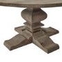 ONLY OPENED - Solid Mango Wood Round Pedestal Dining Table - Seats 6 - Copgrove