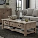 FOL105497 Rectangular Mango Wood Coffee Table with Storage - Copgrove