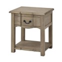 FOL105500 Rectangular Mango Wood Side Table with Storage - Copgrove
