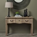 FOL105501 Solid Mango Wood 1 Drawer Console- Copgrove