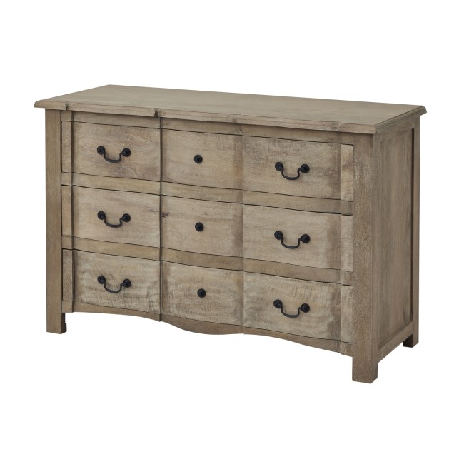 Wide Solid Wood Chest of 3 Drawers - Copgrove - Hill Interiors