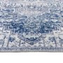 Washable Distressed Medallion Design Blue Rug - 170 x 120 cm - Garda - Ripley
