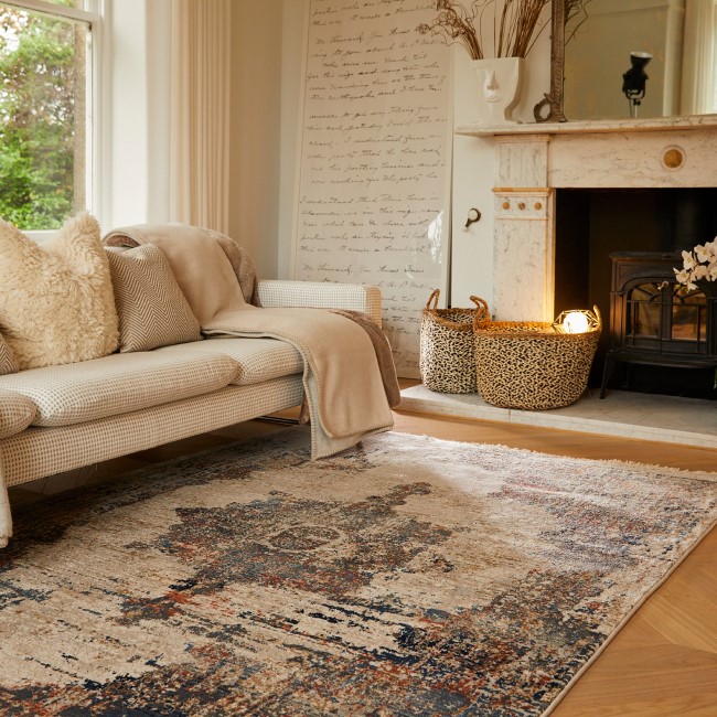 Distressed Multicoloured Rug - 150 x 80 cm - Cairo - Ripley