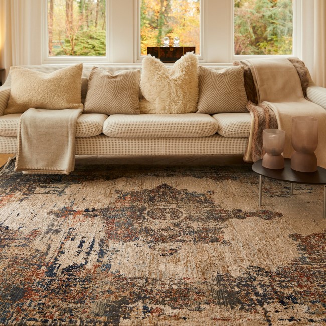 Distressed Multicoloured Rug - 150 x 80 cm - Cairo - Ripley