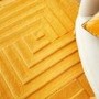 Large Wool Ochre Rug - 290 x 200 cm - Linear - Ripley