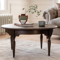 Round Walnut Coffee Table - Madie