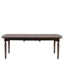 FOL105593 Large Dark Wood Extendable Dining Table - Seats 12 - Madie