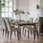 Large Dark Wood Extendable Dining Table - Seats 12 - Madie
