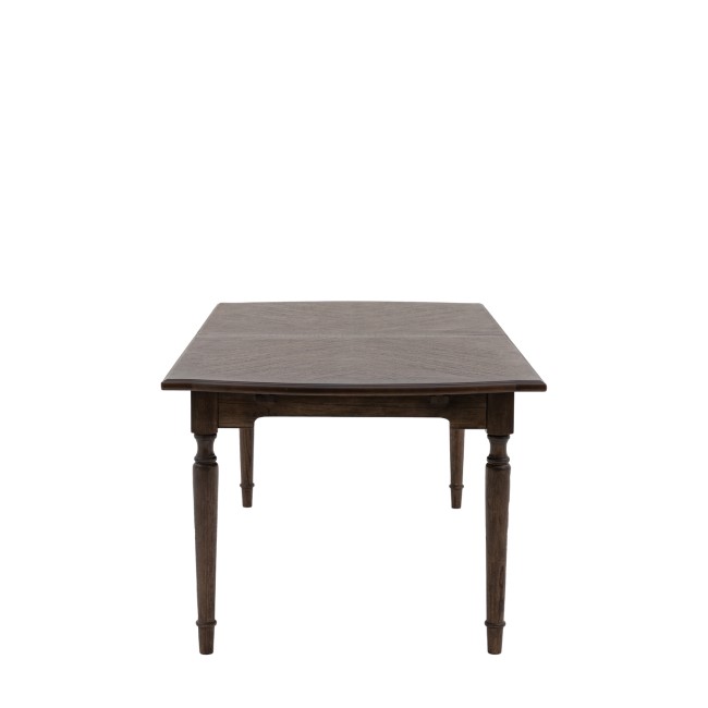 Large Dark Wood Extendable Dining Table - Seats 12 - Madie