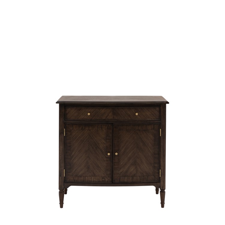 Small Dark Wood Sideboard with Drawer - Madie