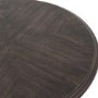 Round Walnut Side Table with Storage Shelf - Madie