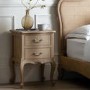 Chic Bedside Table in Weathered Wood- Caspian House