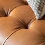 Brown Leather Ecclestone Sofa - Caspian House