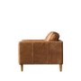 Brown Leather Traditional Armchair - Caspian House