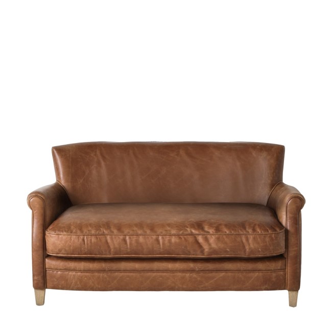 Mr. Paddington Sofa in Vintage Brown Leather  - Caspian House