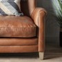 Mr. Paddington Sofa in Vintage Brown Leather  - Caspian House