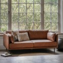 FOL105629 Wigmore Sofa in Brown Leather - Caspian House