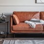 Wigmore Sofa in Brown Leather - Caspian House