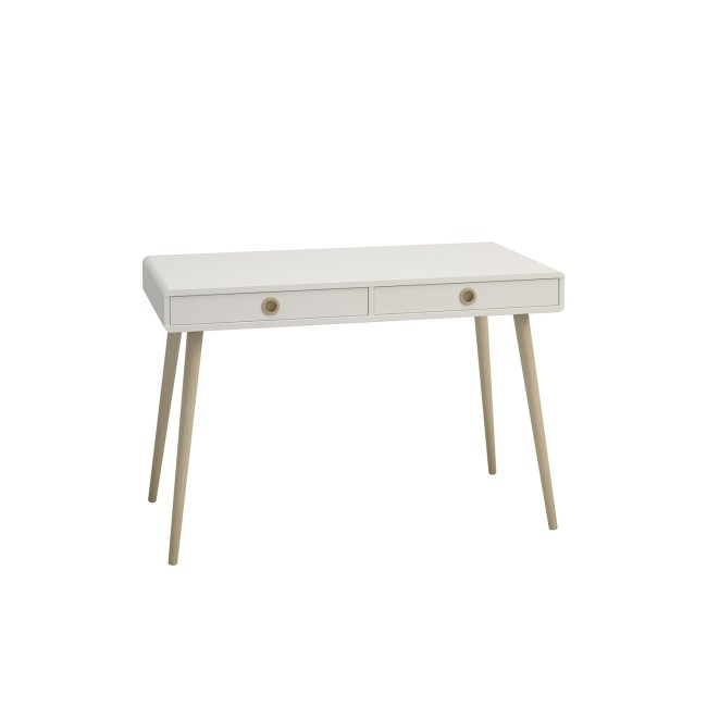 Off White Wooden Desk with Drawers - Softline 