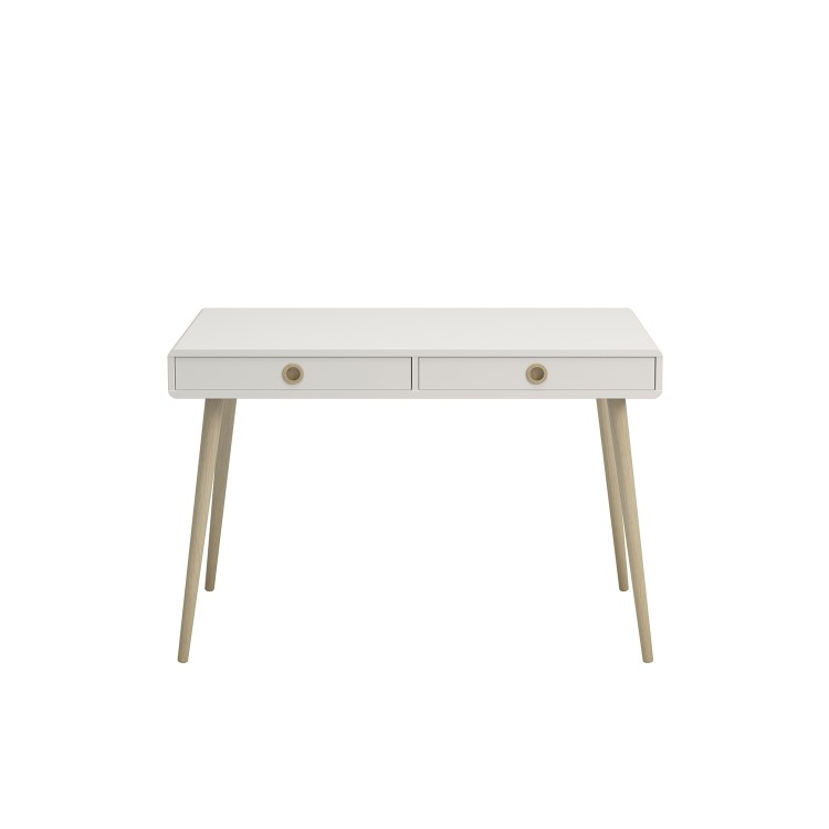 Off White Wooden Desk with Drawers - Softline 