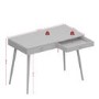 Off White Wooden Desk with Drawers - Softline 