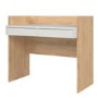 Oak & White Desk with Drawers - Function Plus 