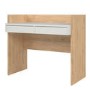 Oak & White Desk with Drawers - Function Plus