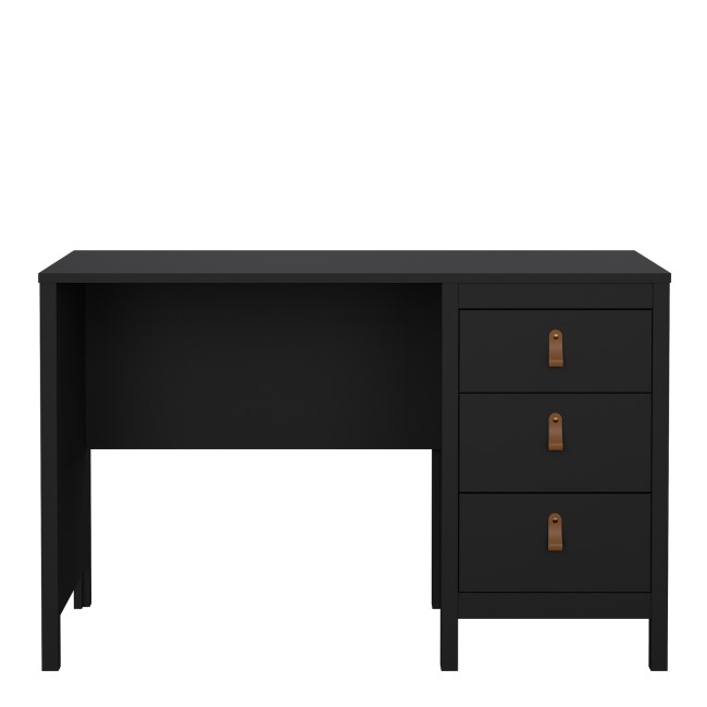 Black Desk with 3 Drawers - Barcelona 