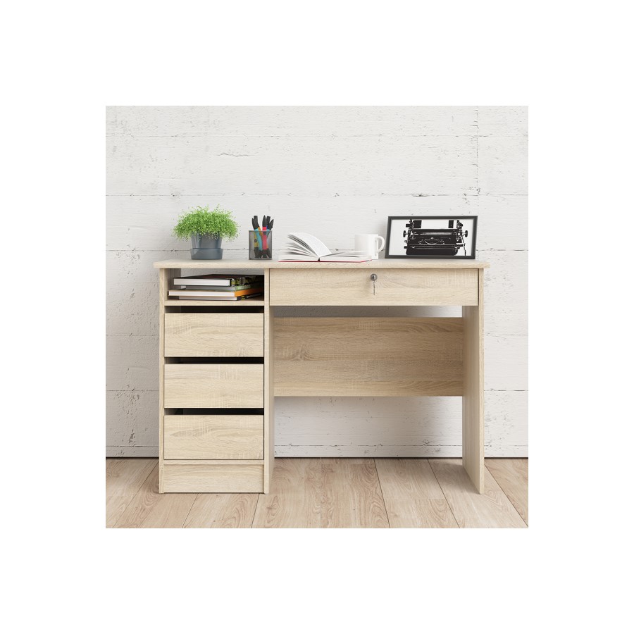 Oak Desk with Drawers - Function Plus