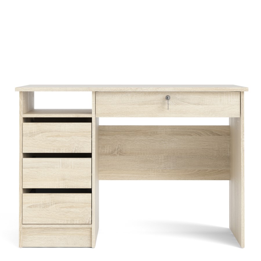 Oak Desk with Drawers - Function Plus