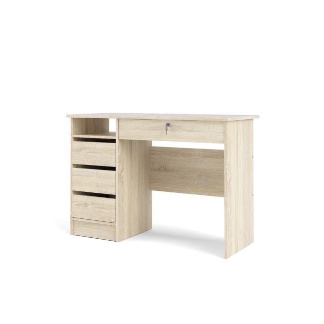 Oak Desk with Drawers - Function Plus 