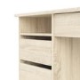 Oak Desk with Drawers - Function Plus 