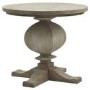 Solid Mango Wood Pedestal Side Table - Copgrove