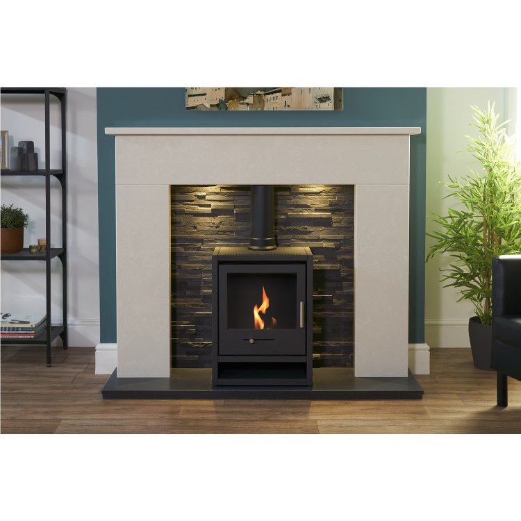 OKO S1 Bio Ethanol Stove in Charcoal Grey