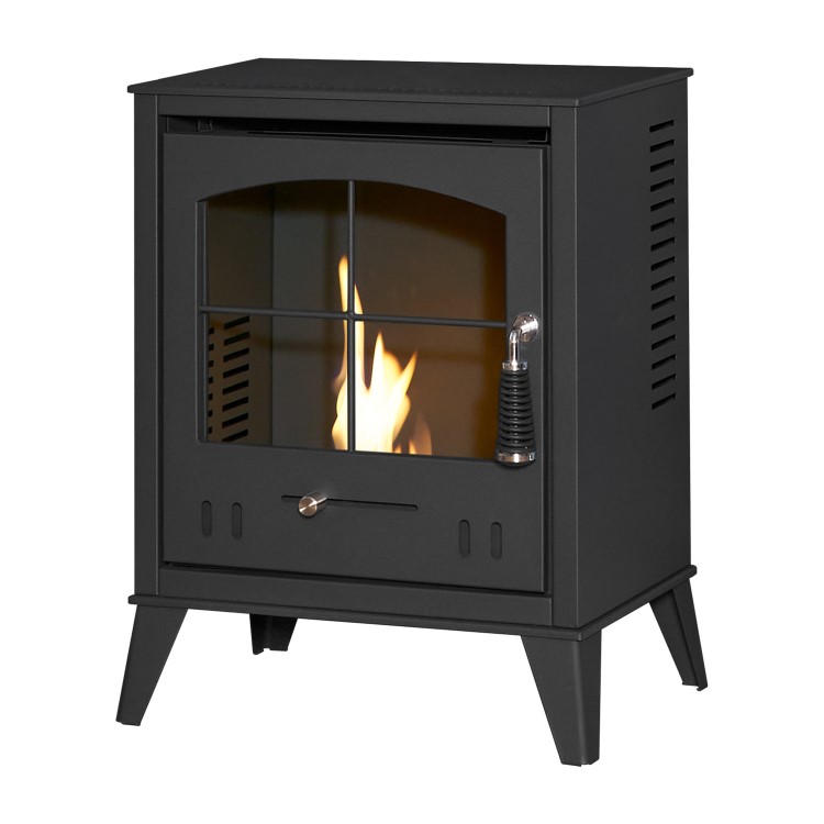 ONLY OPENED - OKO S2 Bio Ethanol Stove in Charcoal Grey - Adam